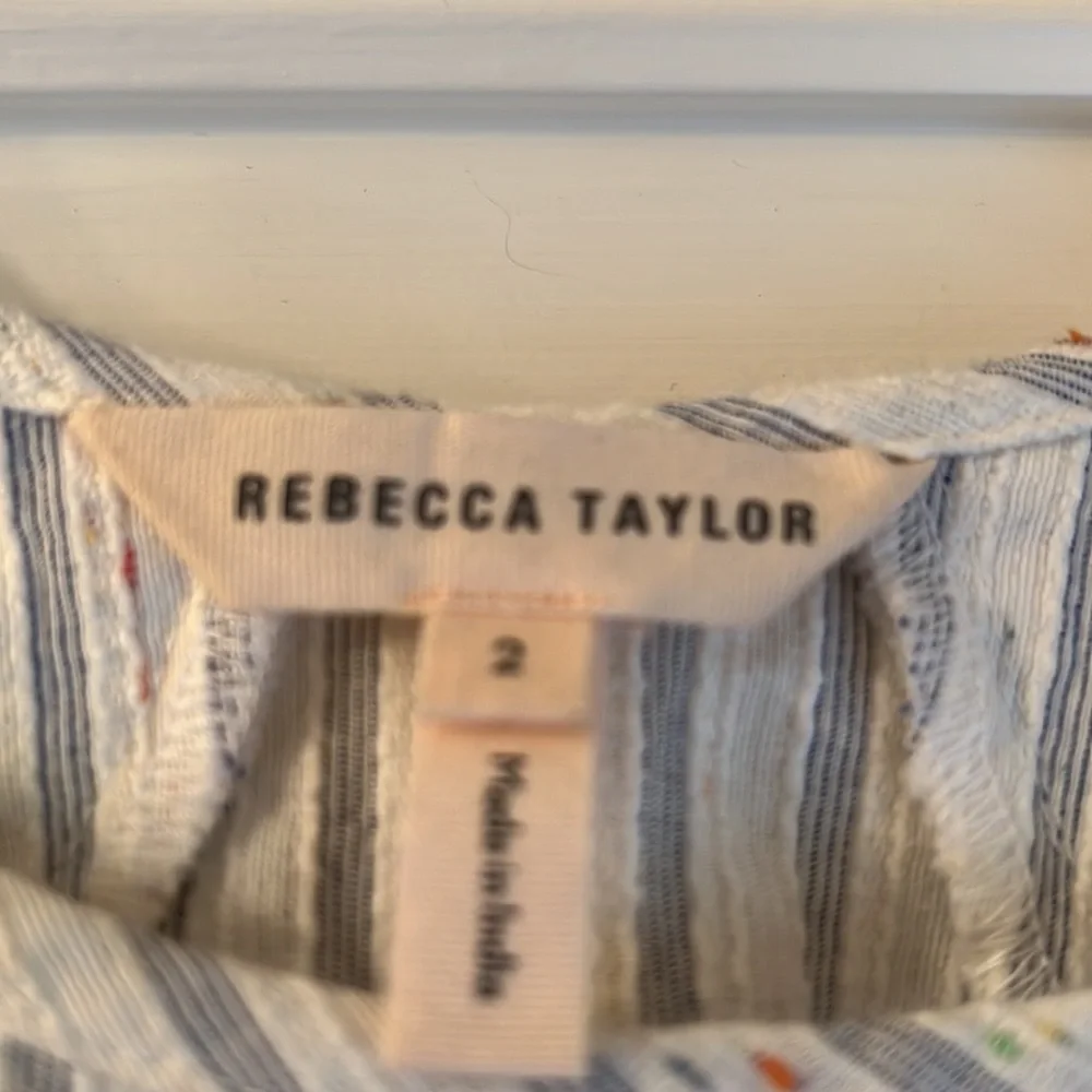 Rebecca Taylor Multi color stripes Dress size 2 - Picture 6 of 12